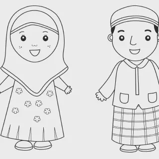 10 Cara Mewarnai Gambar Anak Muslim yang Mudah dan Menarik
