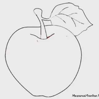 Belajar Cara Mewarnai Gambar Buah Apel dengan Mudah dan Menyenangkan