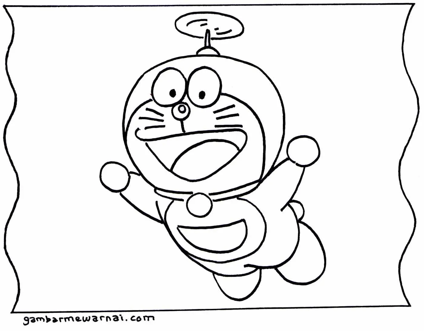 10 Contoh Gambar Mewarnai Doraemon yang Mudah Dan Seru untuk Anak-Anak