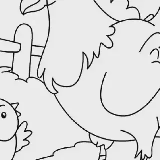 24 Gambar Ayam Lucu yang Cocok untuk Mewarnai Anak PAUD yang Menyenangkan