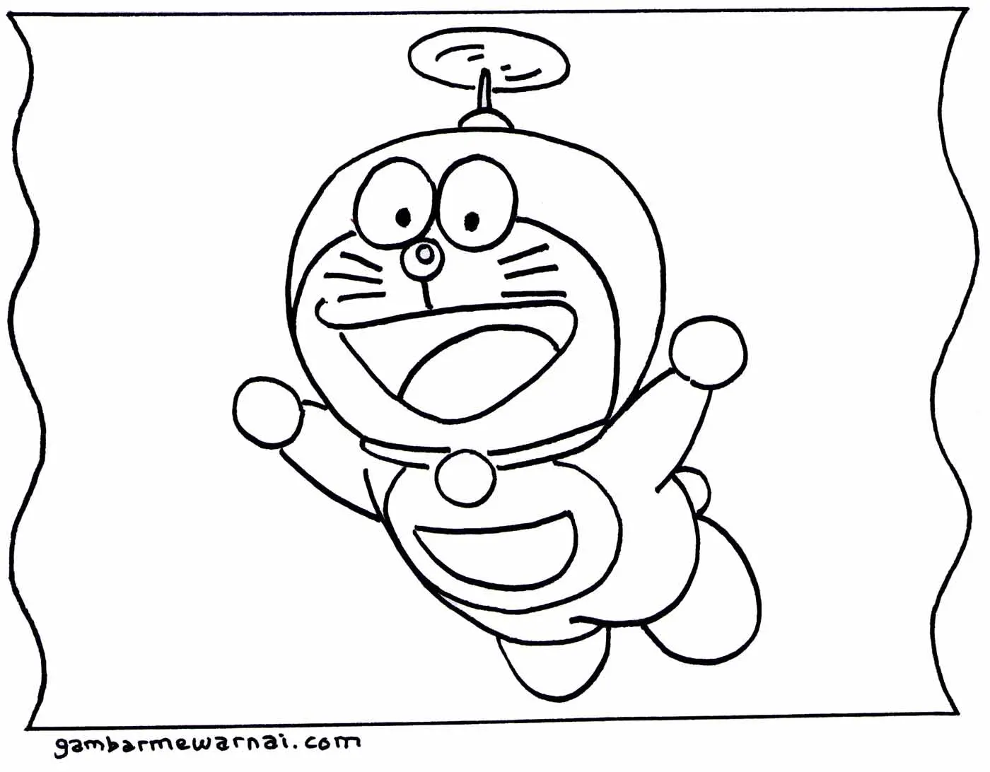 Cara Mudah Mewarnai Gambar Doraemon Hitam Putih untuk Anak-Anak