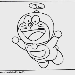 Cara Mudah Mewarnai Gambar Doraemon Hitam Putih untuk Anak-Anak