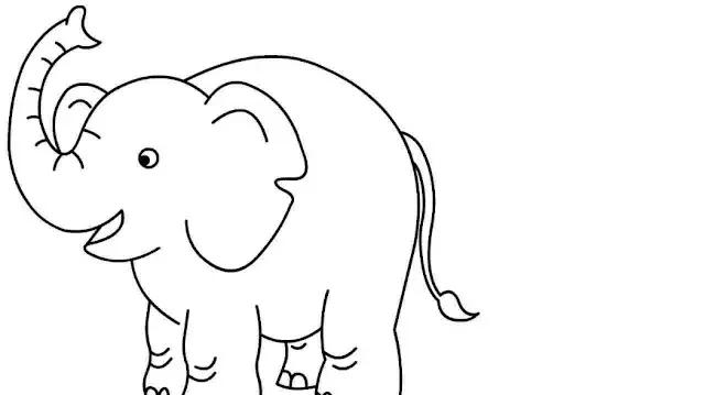Gambar Mewarnai Binatang Gajah: Cara Mudah Mencetak dan Mewarnai Gajah Bagi Pemula! - Blog Edukasi Anak-Anak