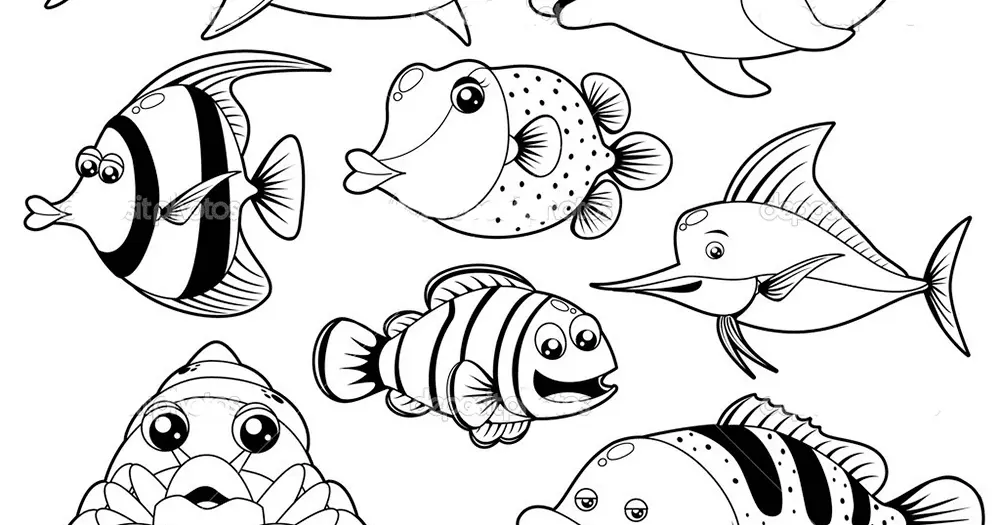 Koleksi Gambar Mewarnai Binatang Laut untuk Anak-anak dengan 10 Contoh Terbaik