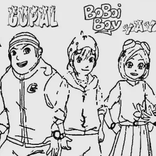 Belajar Gambar Mewarnai Boboiboy Solar untuk Anak-Anak