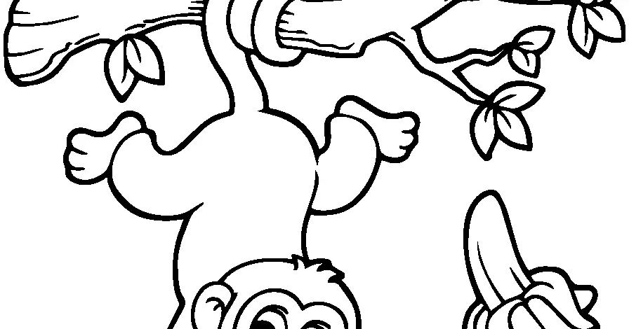 10 Gambar Mewarnai Hewan Monyet yang Menghibur untuk Anak-Anak