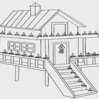 Menggambar Mewarnai Rumah Tingkat dengan Mudah: Panduan untuk Pemula