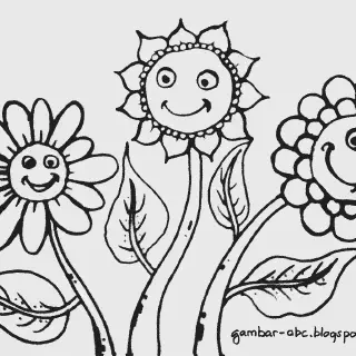 7 Gambar Sketsa Mewarnai Bunga Untuk Mengasah Kreativitas Anak
