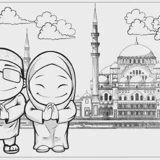 Mewarnai Gambar Animasi Anak Muslim: Cara yang Menyenangkan untuk Mengenalkan Agama pada Anak