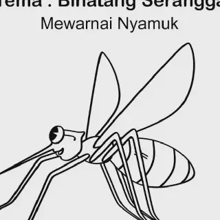 Mewarnai Gambar Binatang Nyamuk - Cara Menyenangkan Mengenal Ekosistem Nyamuk di Sekitar Kita