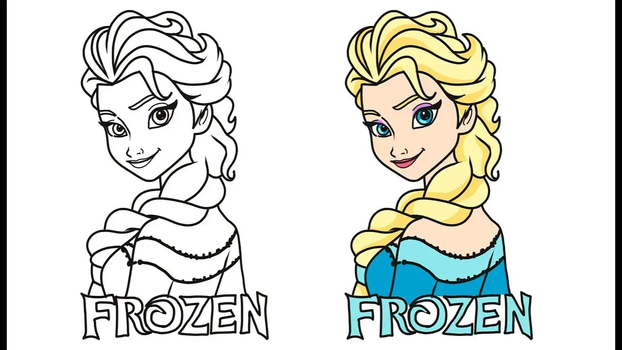 Mewarnai Gambar Elsa Frozen 2 - Kreatif dan Seru!