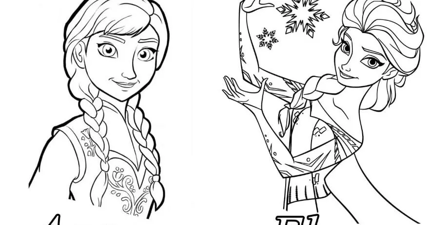 5 Pola Gambar Mewarnai Frozen untuk Anak-anak yang Super Seru
