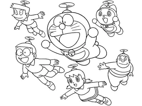 10 Sketsa Gambar Doraemon untuk Mewarnai yang Mengasyikkan